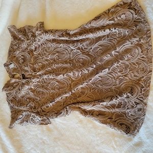 Nude lace blouse